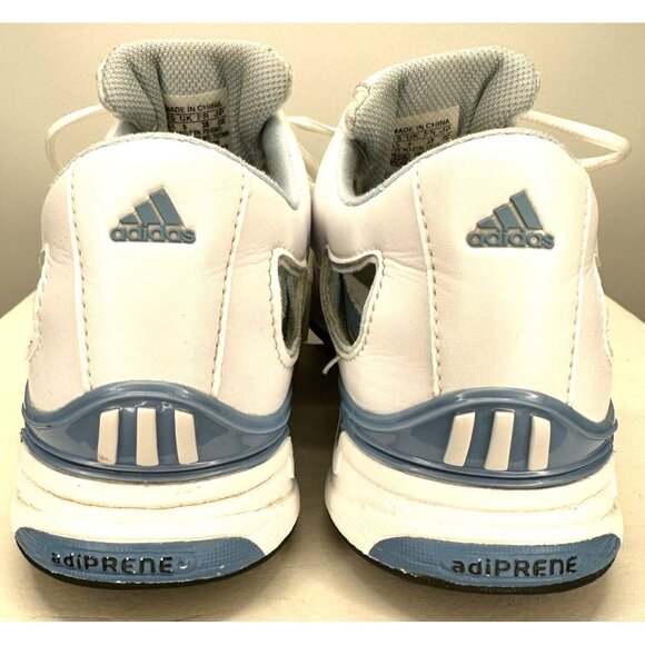 Adidas Womens Shoes Leather Golf Sneakers Adiprene Climacool White Blue Size 6 - Picture 7 of 13